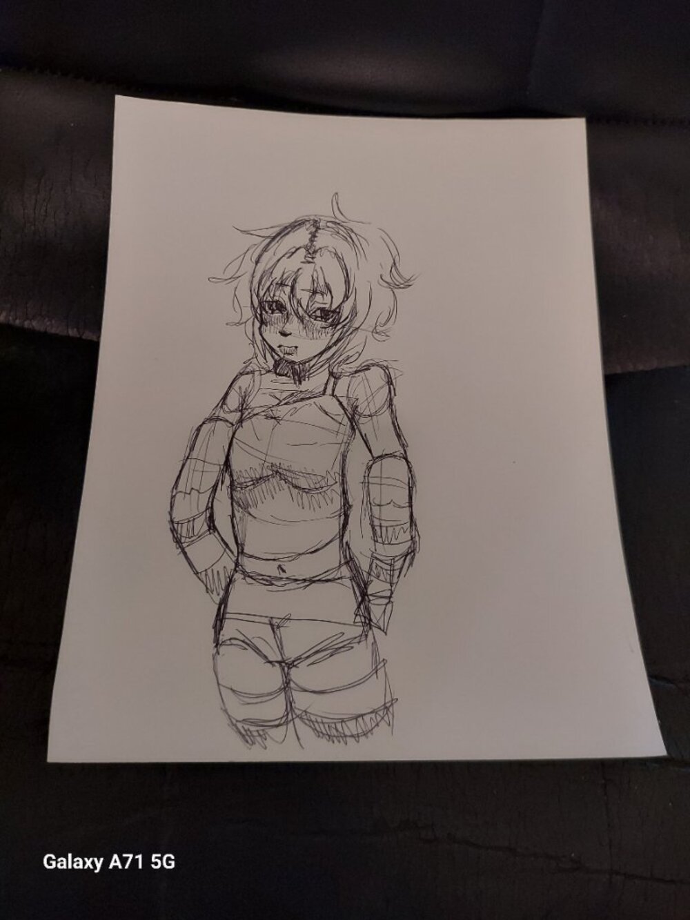 Pen Art "A Teenage Girl" By Little Kay of Kayandkira